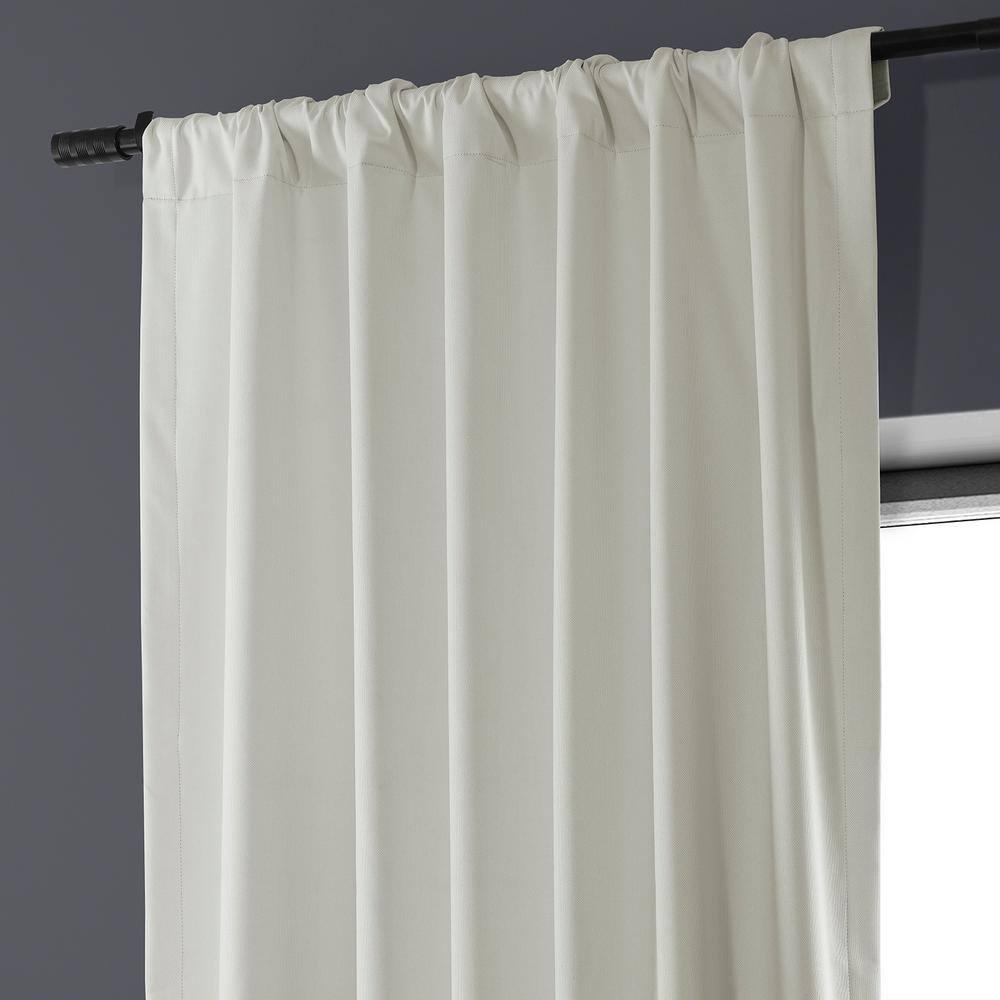 Exclusive Fabrics  Performance Linen Hotel Blackout Curtain (1 Panel) 50 X 84 - Off White