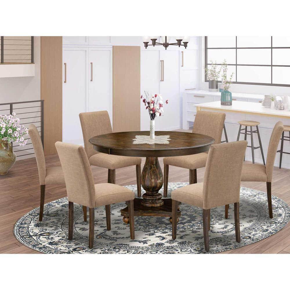 Red Barrel Studio® - Person Solid Wood Solid Wood Top Pedestal Dining Set