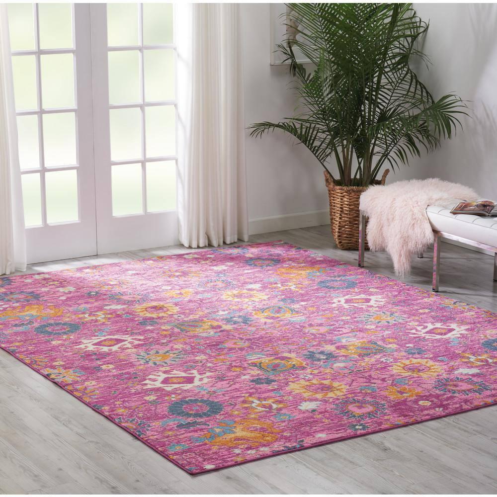 Nourison Passion Bohemian Indoor Rug Fuchsia 8' x 10'
