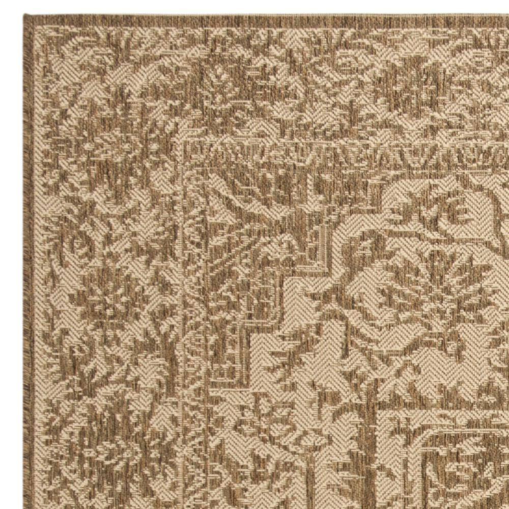 Beach House BHS139 Power Loomed Indoor/Outdoor Area Rug - Cream/Beige - 6'7"x6'7" - Safavieh