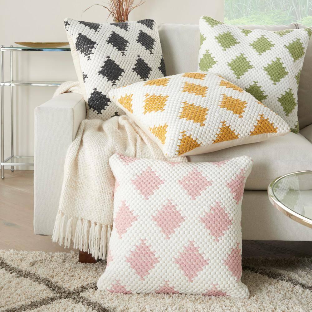 Geometric Cotton Throw Pillow