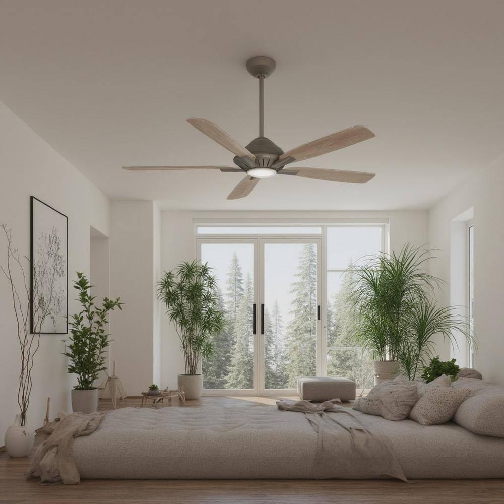 60" Minka Aire Modern Indoor Ceiling Fan with LED Light Remote Control Heirloom Bronze for Living Room Bedroom Family Dining Home
