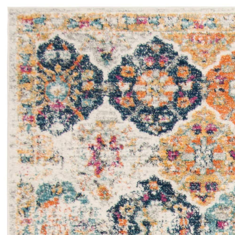 Madison MAD611 Power Loomed Indoor Area Rug - Cream/Multi - 8'x10' - Safavieh
