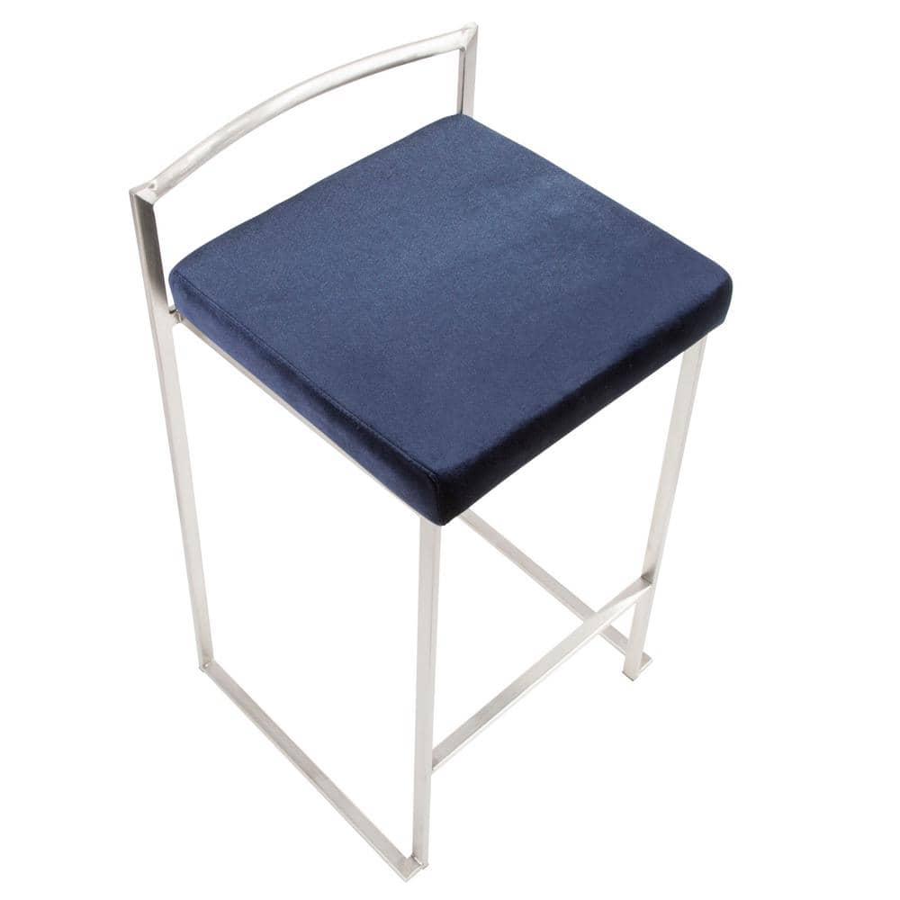 Derik Upholstered Stool with Metal Frame