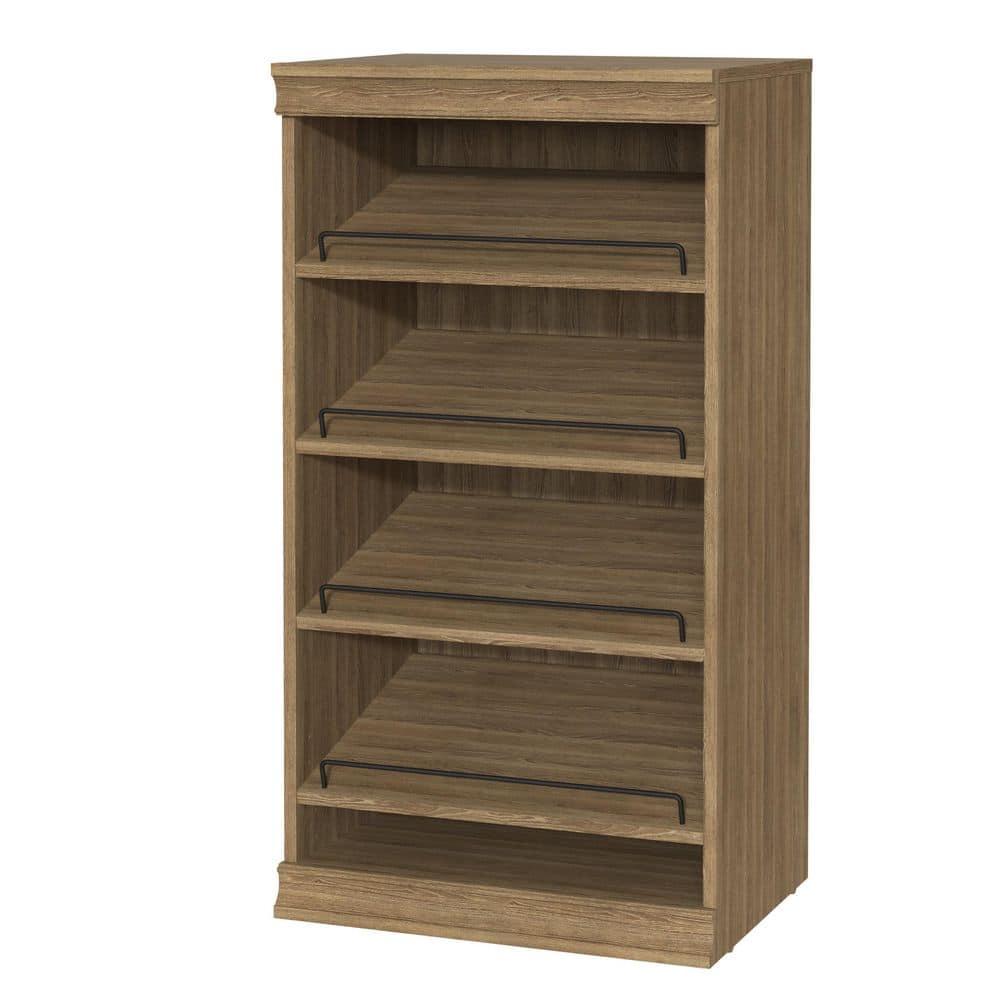 Modular Storage 21.38" W Shoe Shelf Unit with 4 Shelves