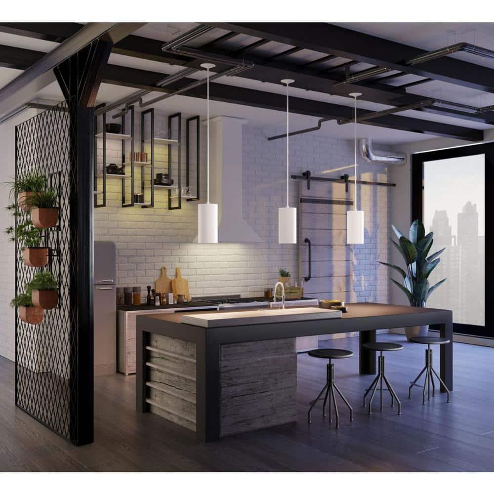 Progress Lighting, Cylinder, 1-Light, Outdoor Hanging Pendant, Antique Bronze, Modern, No Shade
