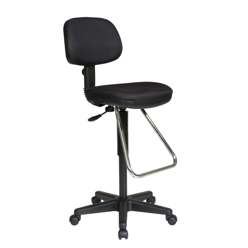 Polyester Blend Drafting Chair with Headrest