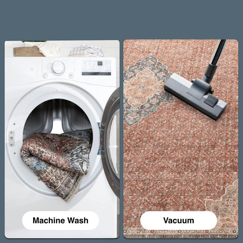 Well Woven Asha Lilith Vintage Oriental Red Blue 7'7" x 9'10" Area Rug