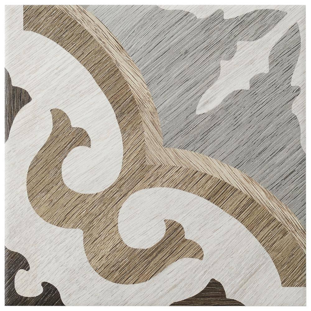 Beverly 8" x 8" Porcelain Patterned Wall & Floor Tile (12.91 sq. ft./ Case)