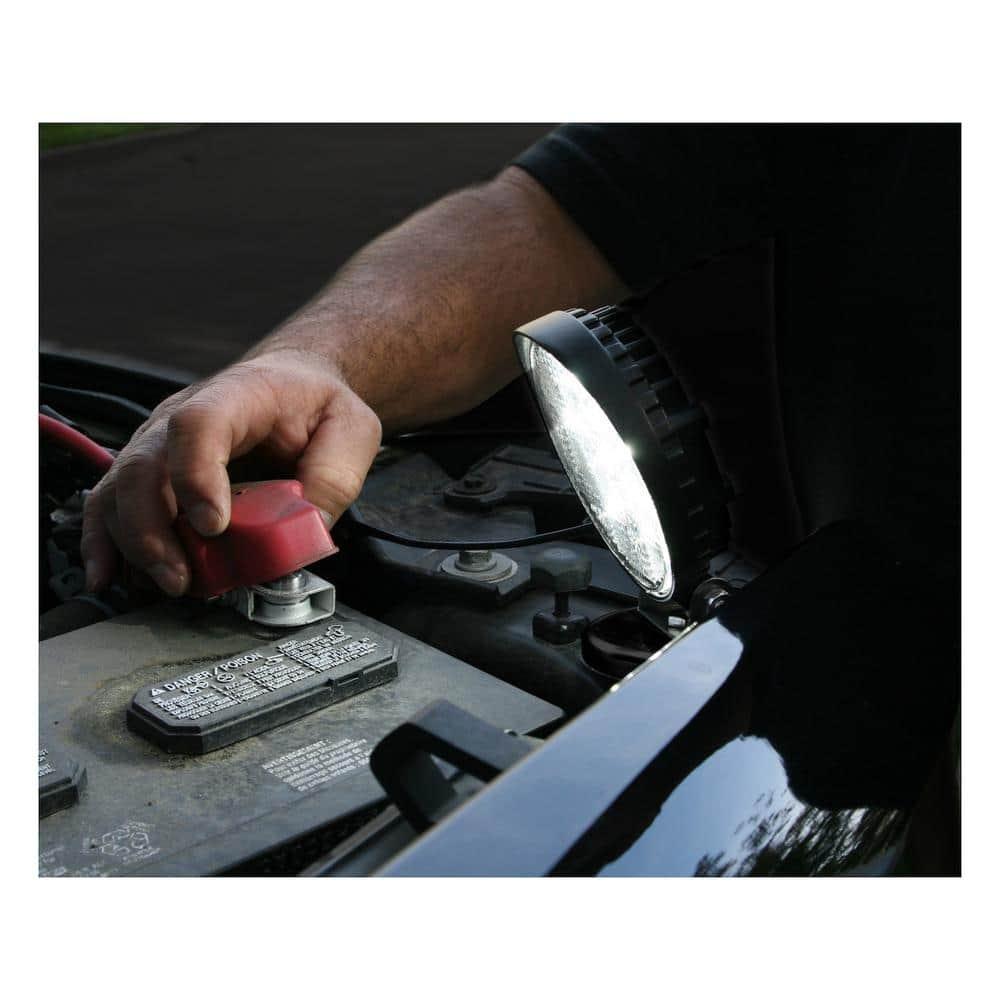 Buyers Products 1492130 4" MMF7 Round LED Flood Light w/Magnetic Mounting Base, 6 LEDs, 1,140 Lumens, 30" Lead Length, Work Flood Light For Trucks, Trailers, ATVs, RVs & More