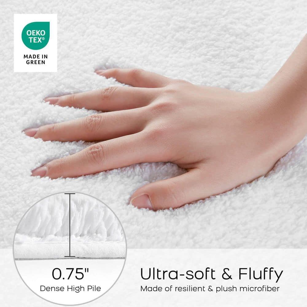 Home Essence Marshmallow Ultra Soft Microfiber Bath Rug