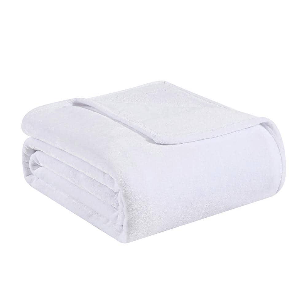 Tommy Bahama Home Tommy Bahama Solid Ultra Soft Plush Reversible Blanket