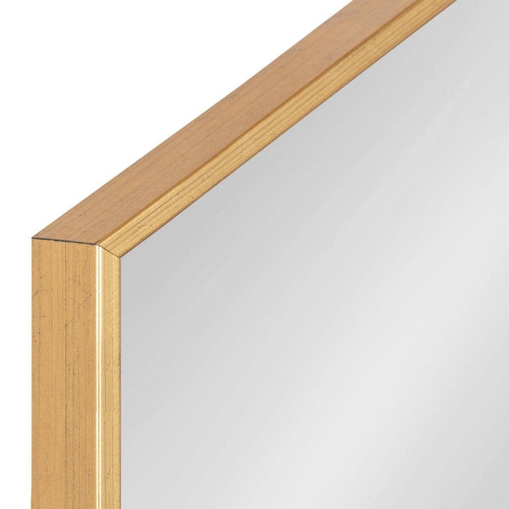 22" x 31" Rhodes Hexagon Wall Mirror Gold - Kate & Laurel All Things Decor