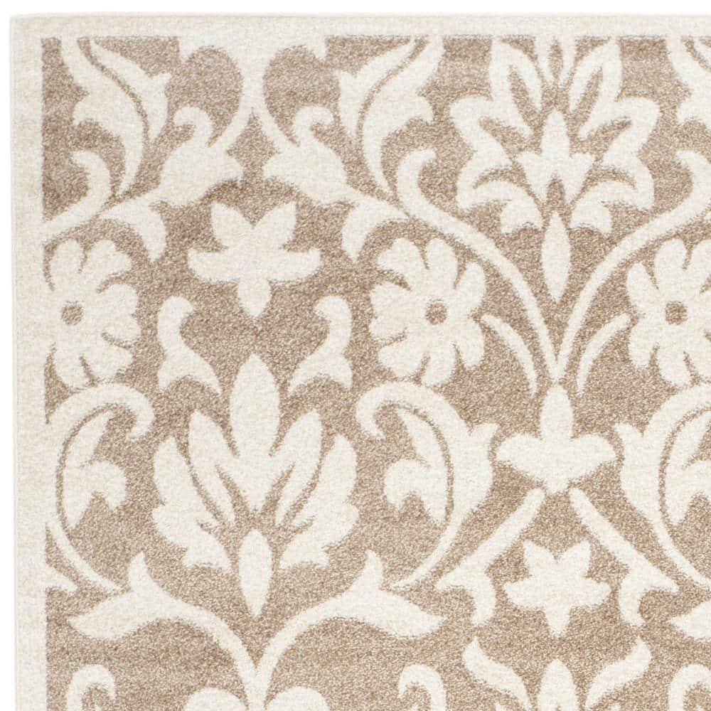 Amherst AMT424 Power Loomed Indoor Area Rug - Wheat/Beige - 8'x10' - Safavieh