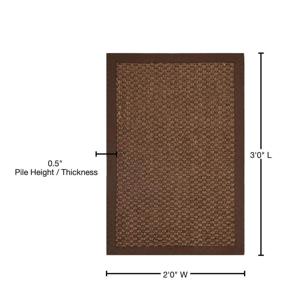 Natural Fiber NF525 Power Loomed Indoor Accent Rug - Chocolate - 2'x3' - Safavieh.
