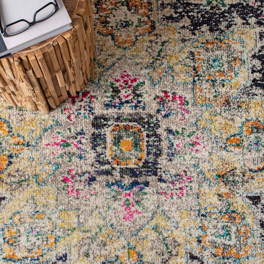 Madison MAD473 Power Loomed Indoor Area Rug - Black/Gold - 8'x10' - Safavieh