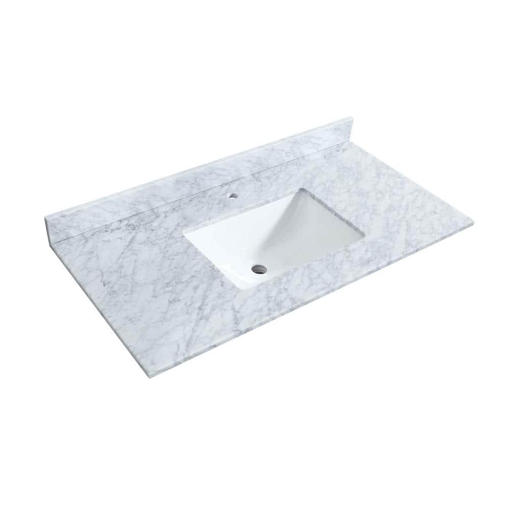 Wyndham Collection Miranda 42" Freestanding Single Bathroom Vanity with Cultured Marble Top