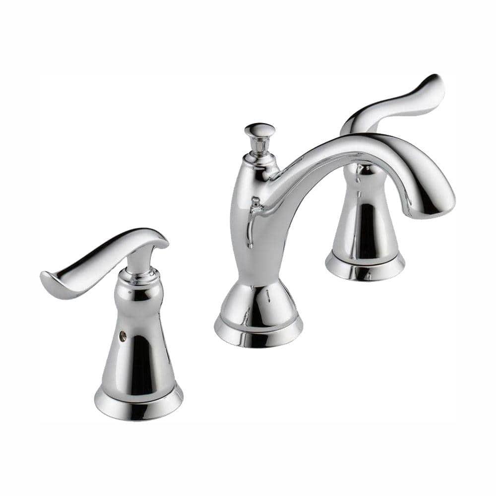 Linden Widespread Bathroom Faucet 3 Hole, 2-handle Bathroom Sink Faucet with Drain Assembly