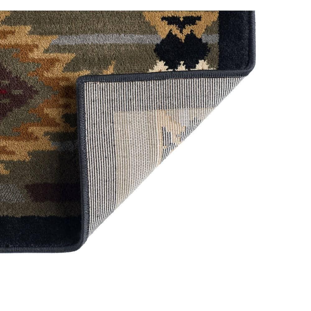 Nature Novelty 4' x 5' Multi-Color Polypropylene Indoor Area Rug