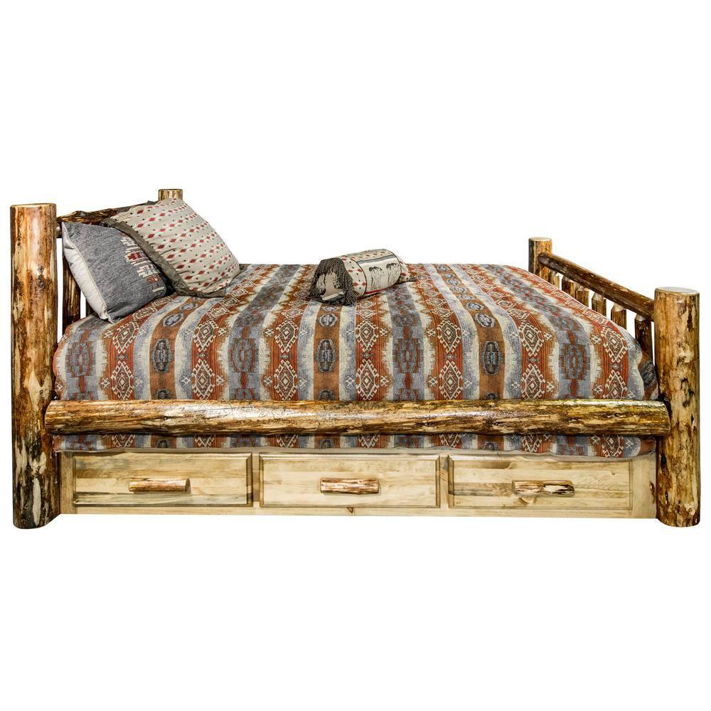 Glacier Country Collection California King Bed w/ Storage