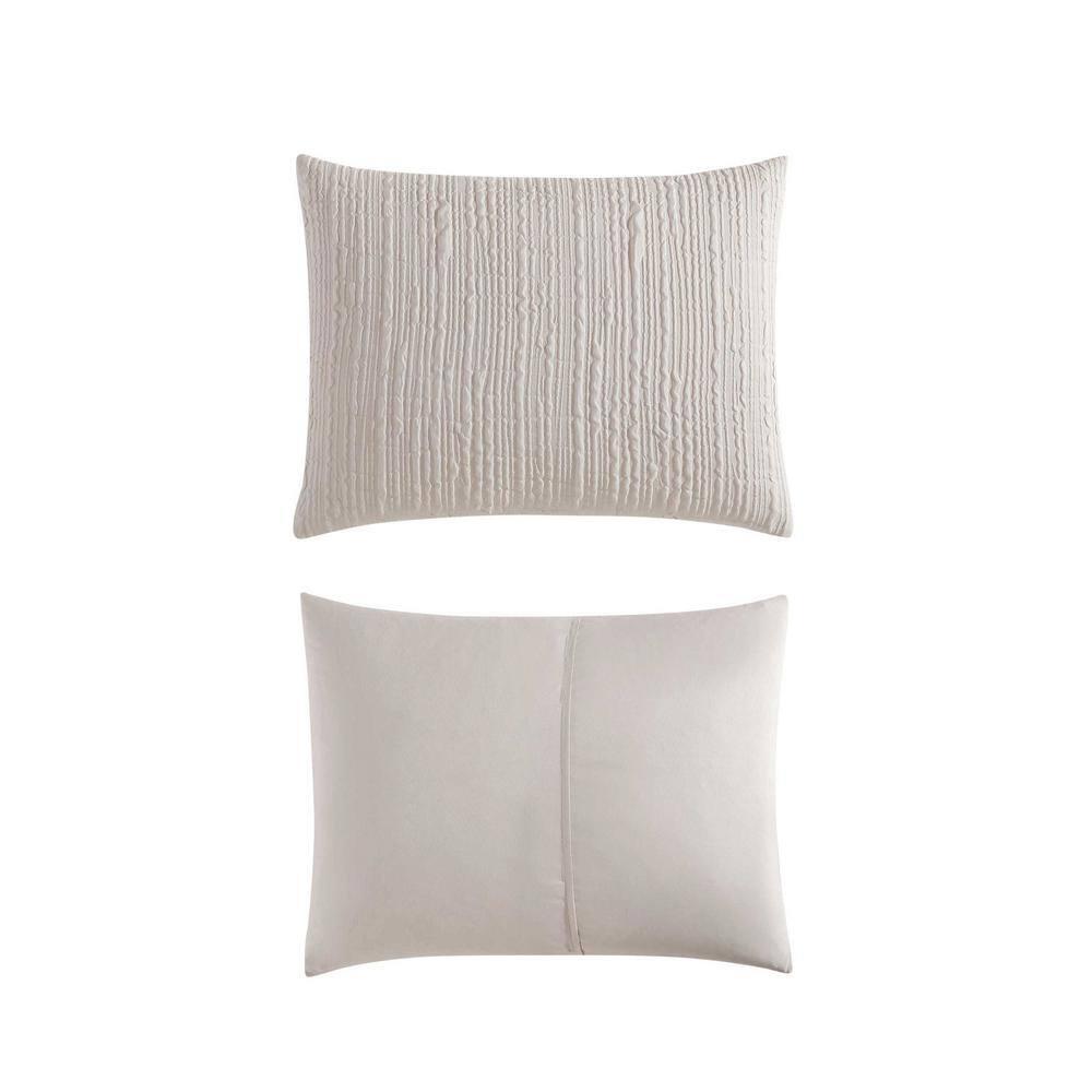 Kenneth Cole Serenity Wavy Lines Beige Comforter Set