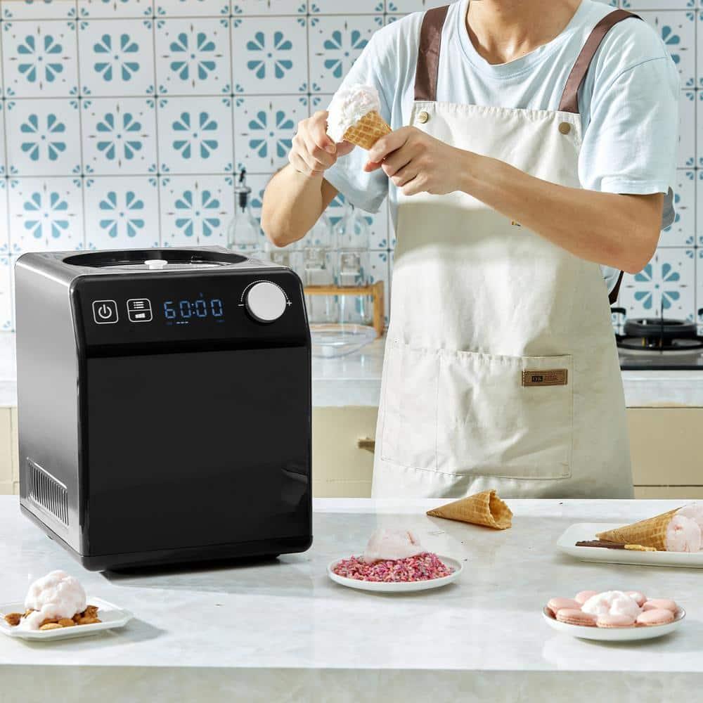 VEVOR 2 Quart Automatic Ice Cream Machine Electric Yogurt Gelato Make Black | Wayfair