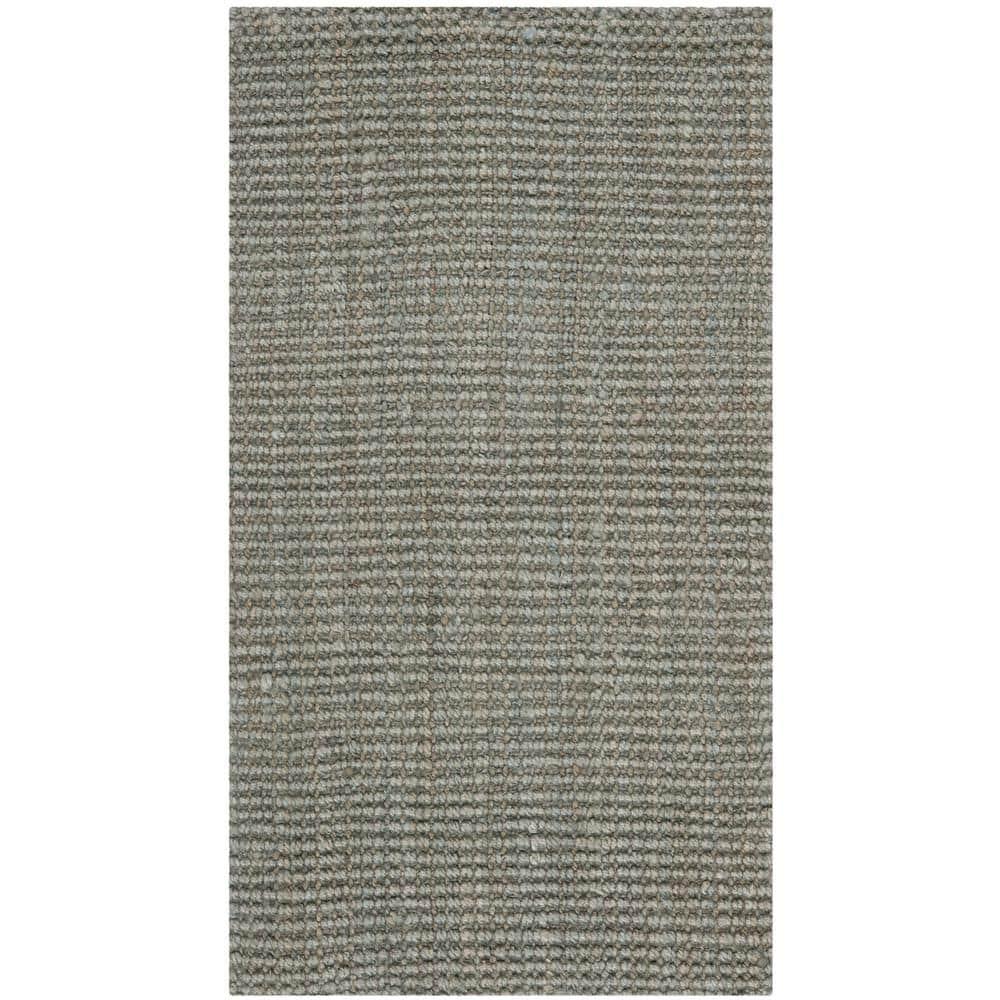 Natural Fiber NF730 Hand Woven Indoor Accent Rug - Green/Grey - 2'3"x4' - Safavieh.