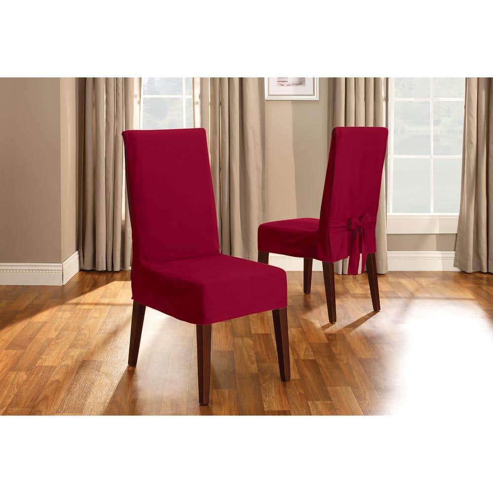 Cotton Box Cushion Dining Chair Slipcover