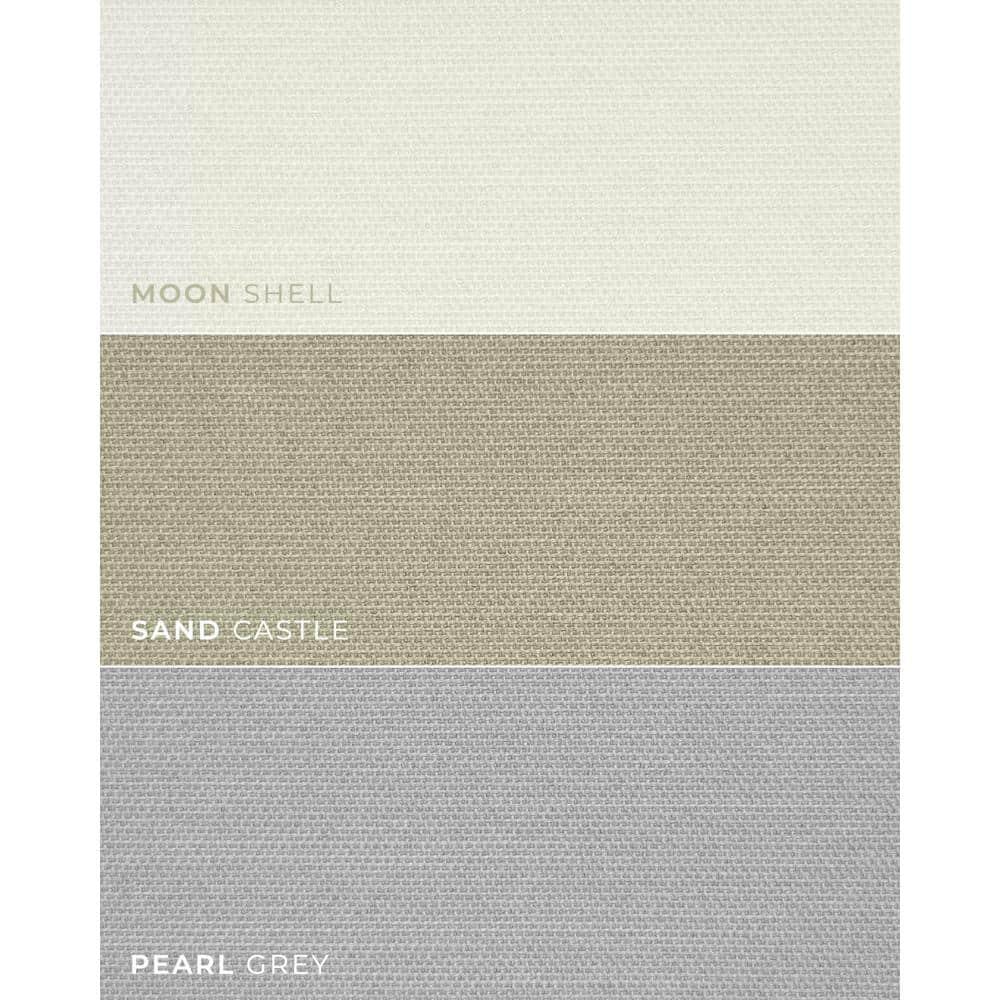 34"x64" Chicology Blackout Roman Shade Pearl Gray