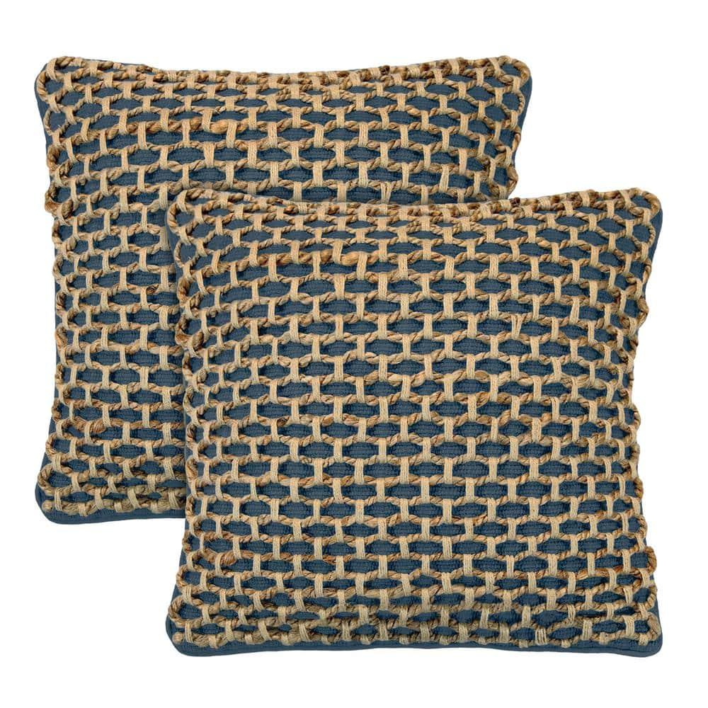 Boho Living Boho Living Jada Decorative Pillow Collection Living Cotton Blend Square Throw Pillow Cover (Set of 2)