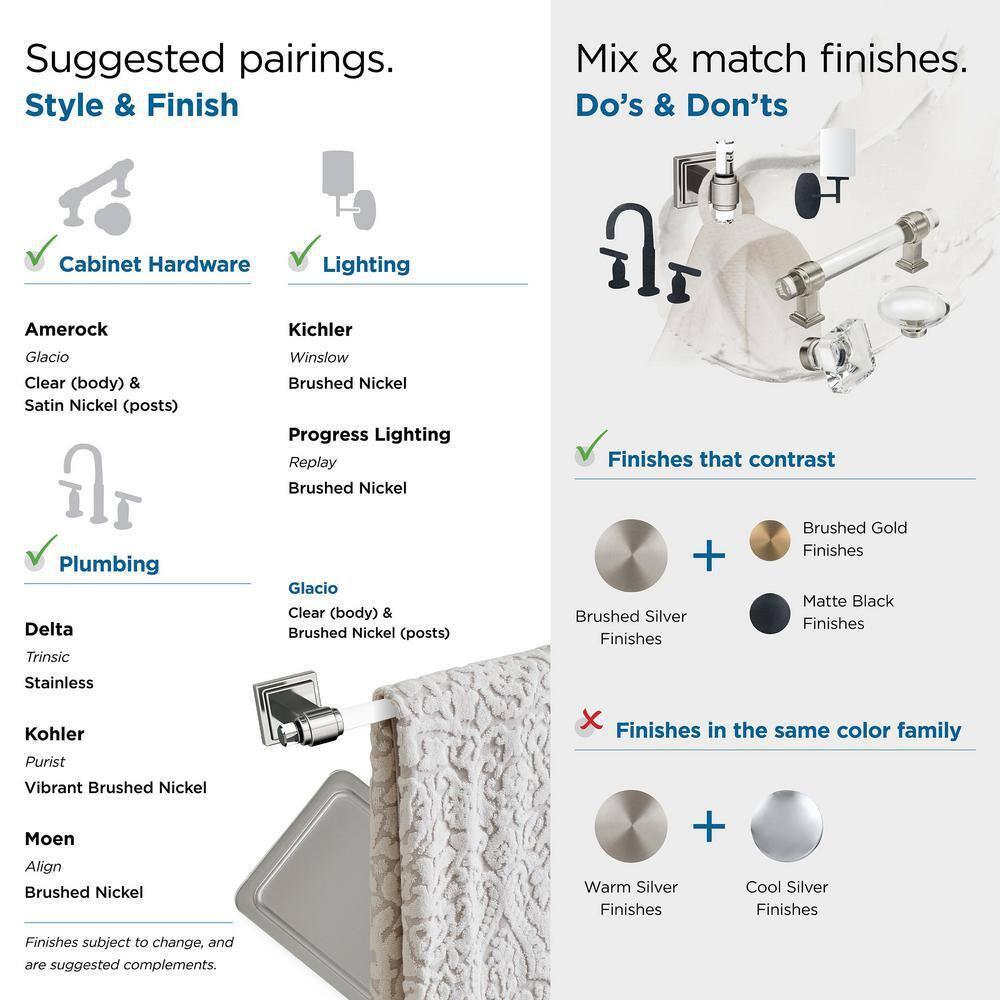 Glacio 26.25" Wall Mounted Towel Bar