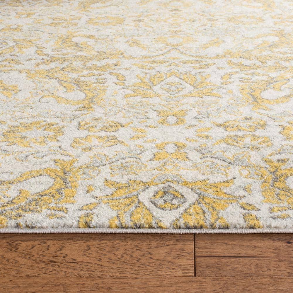 Evoke EVK238 Power Loomed Accent Rug - Ivory/Gold - 2'2"x4' - Safavieh.
