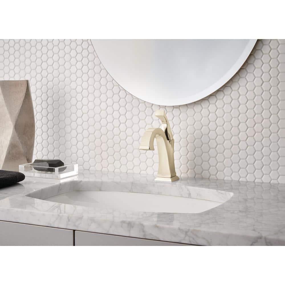 Dryden Single Hole Bathroom Faucet with Drain Assembly, Single Handle Bathroom Sink Faucet