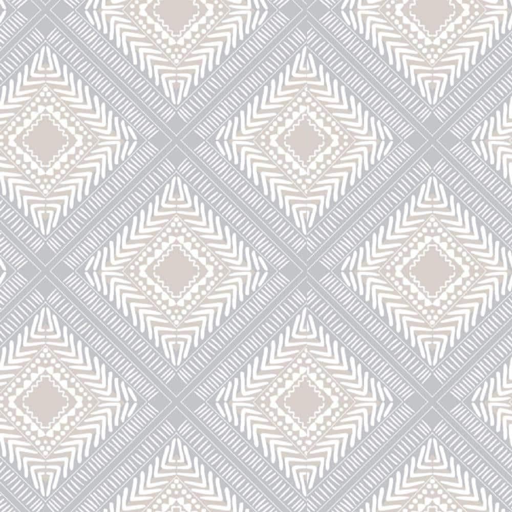 Main Street 20.5 in x 16 ft Tribal Squares Peel and Stick Wallpaper Roll Self-Adhesive Wallpaper Roll for Accent Wall, Home and Furniture Refresh, DIY and More (Covers 28.18 sq. ft)