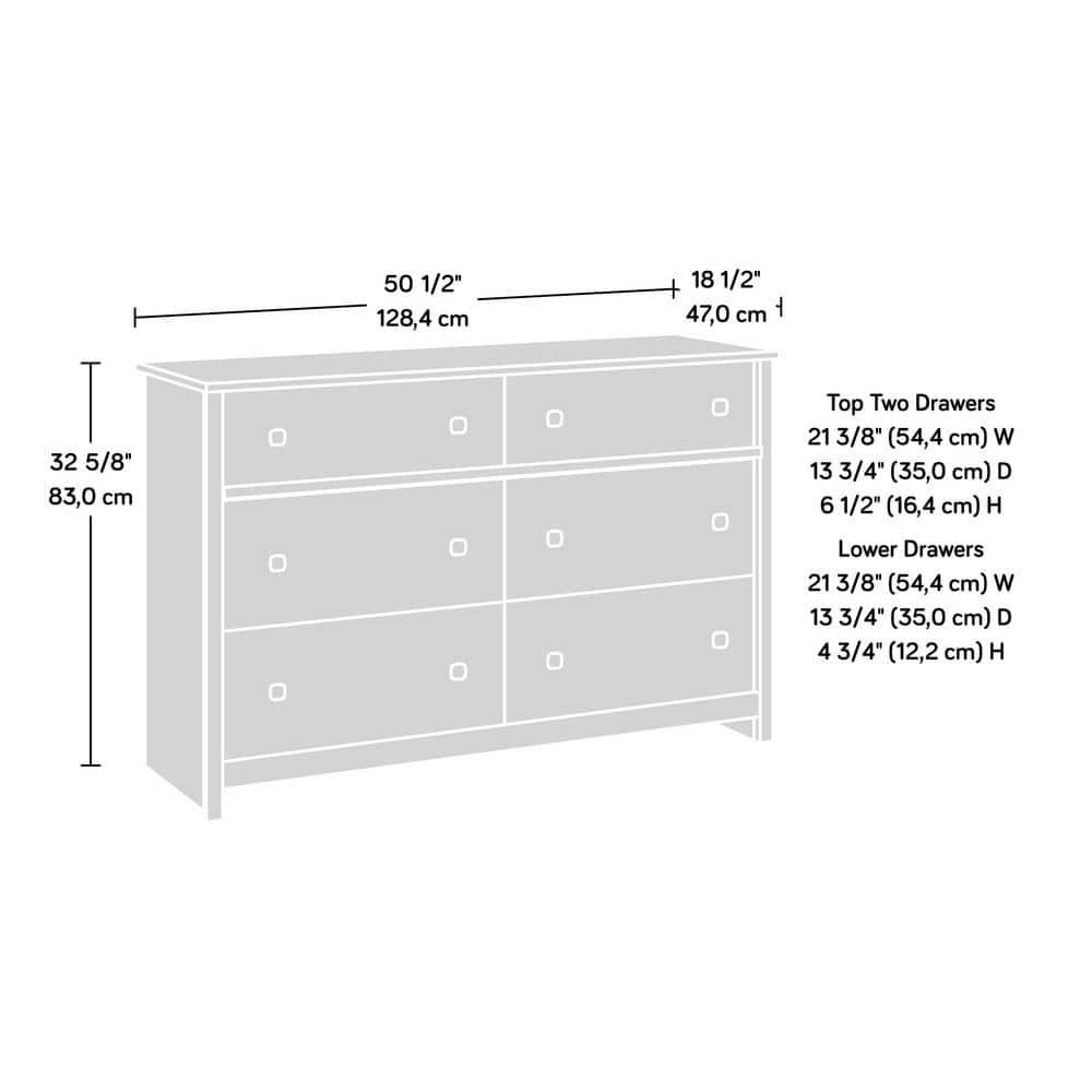 Harlow 6-Drawer Wood Dresser