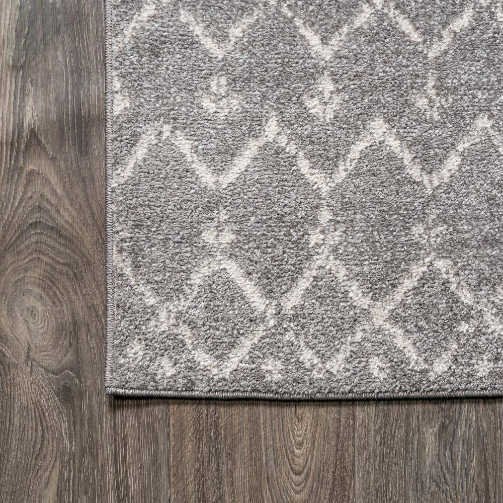 JONATHAN Y Moroccan HYPE Boho Vintage Diamond Gray/Ivory 3 ft. x 5 ft. Area Rug