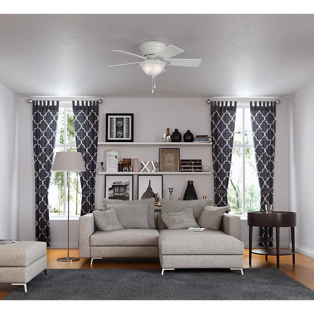 42'' Conroy 5 - Blade Flush Mount Ceiling Fan with Pull Chain and Light Kit Included