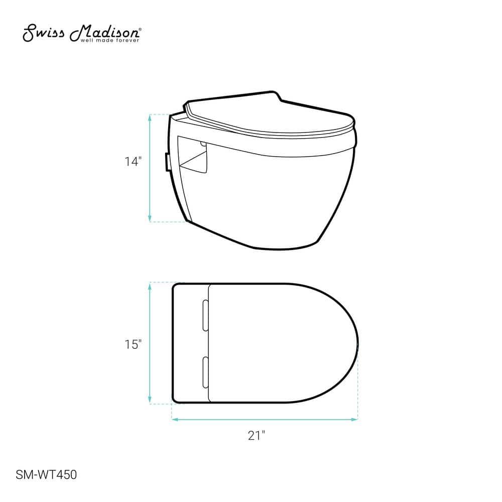 Ivy Wall-Hung Elongated Toilet Bowl