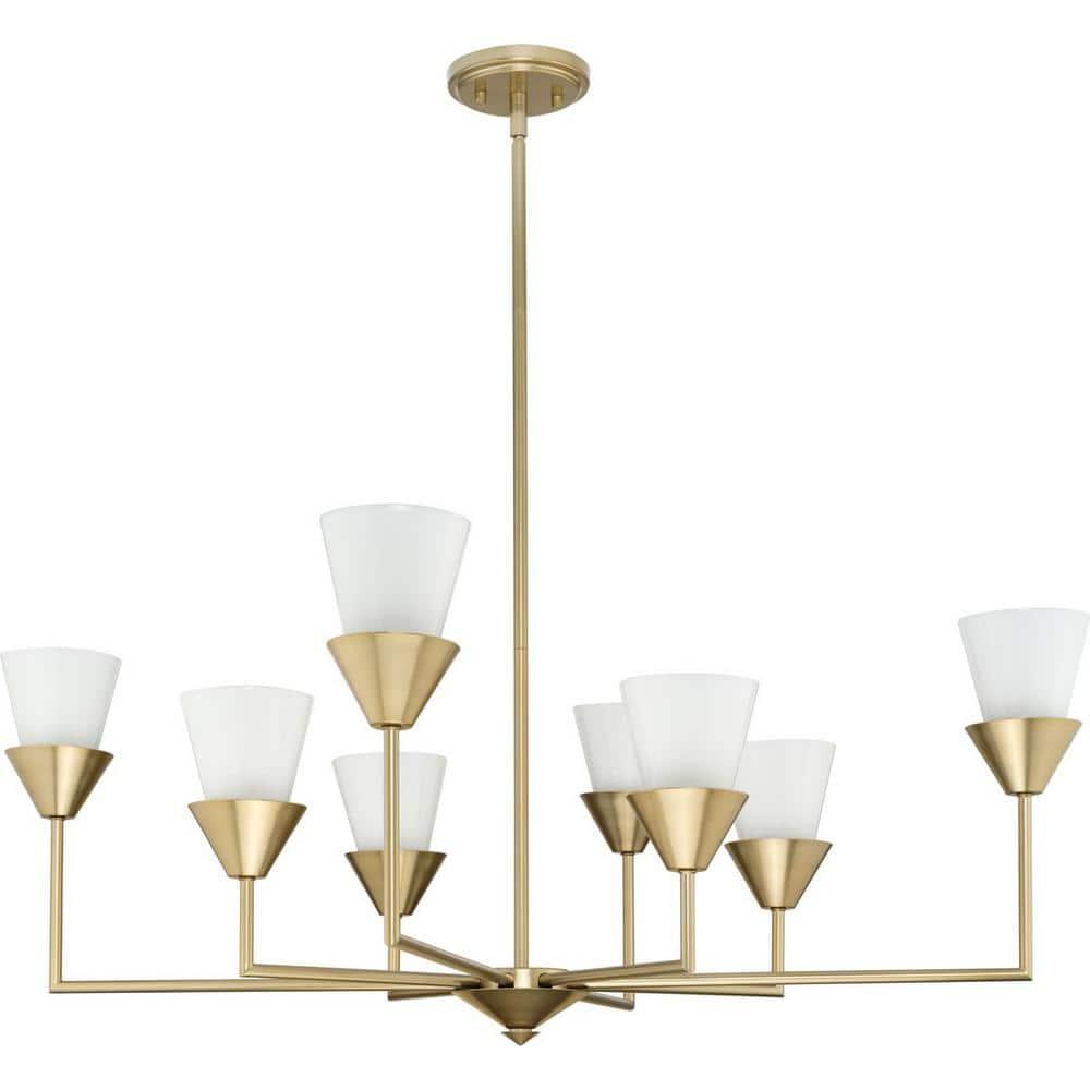 Progress Lighting Pinellas 8 - Light Dimmable Tiered Chandelier