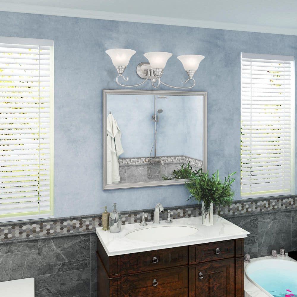 Livex Lighting Coronado 3 - Light Vanity in  Brushed Nickel