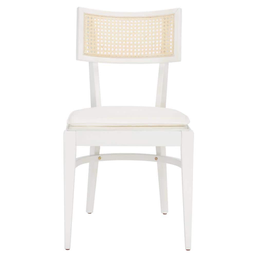 Galway Cane Dining Chair - DCH1007 - White/Natural - Safavieh