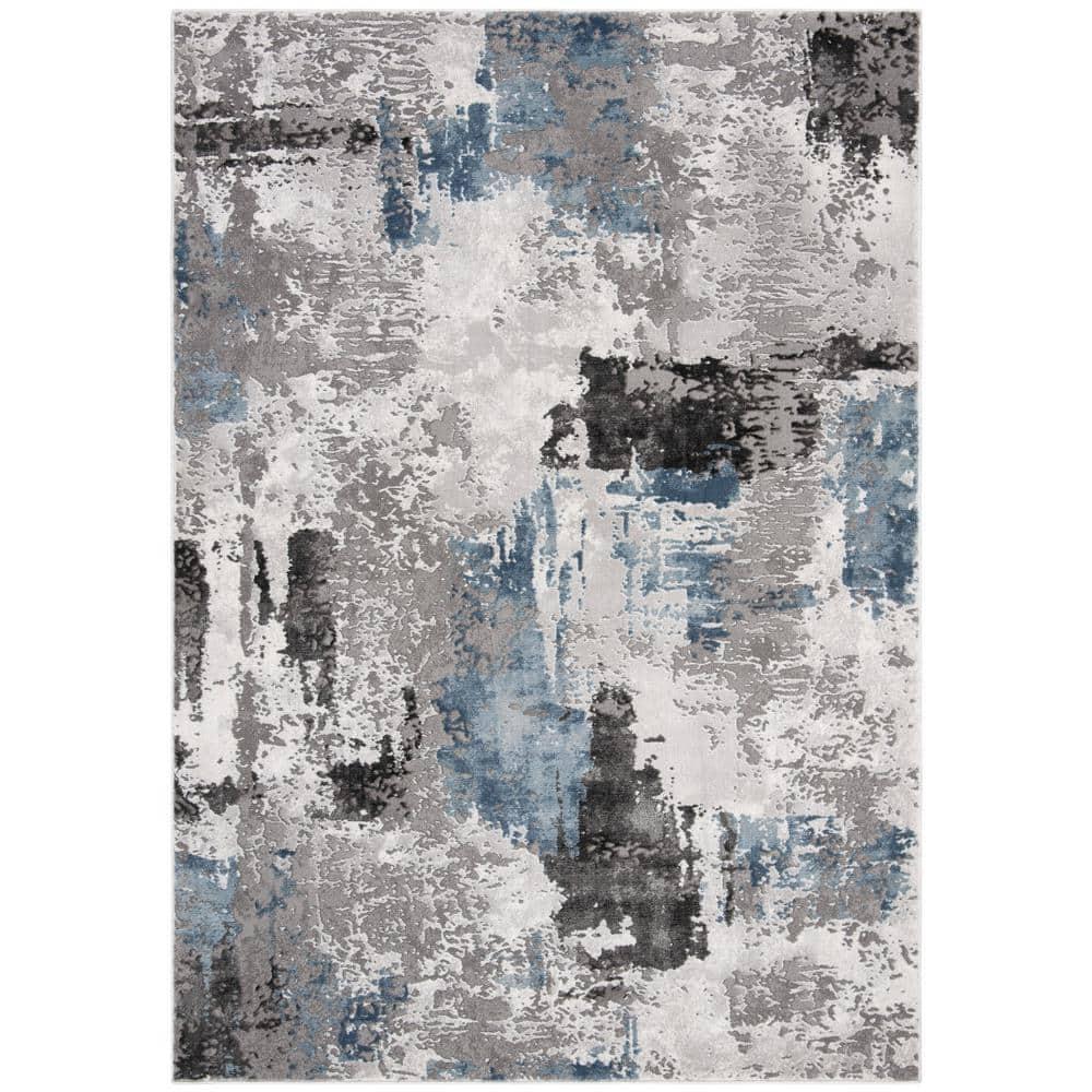 Craft CFT820 Loomed Indoor Area Rug - Grey/Blue - 4'x6' - Safavieh