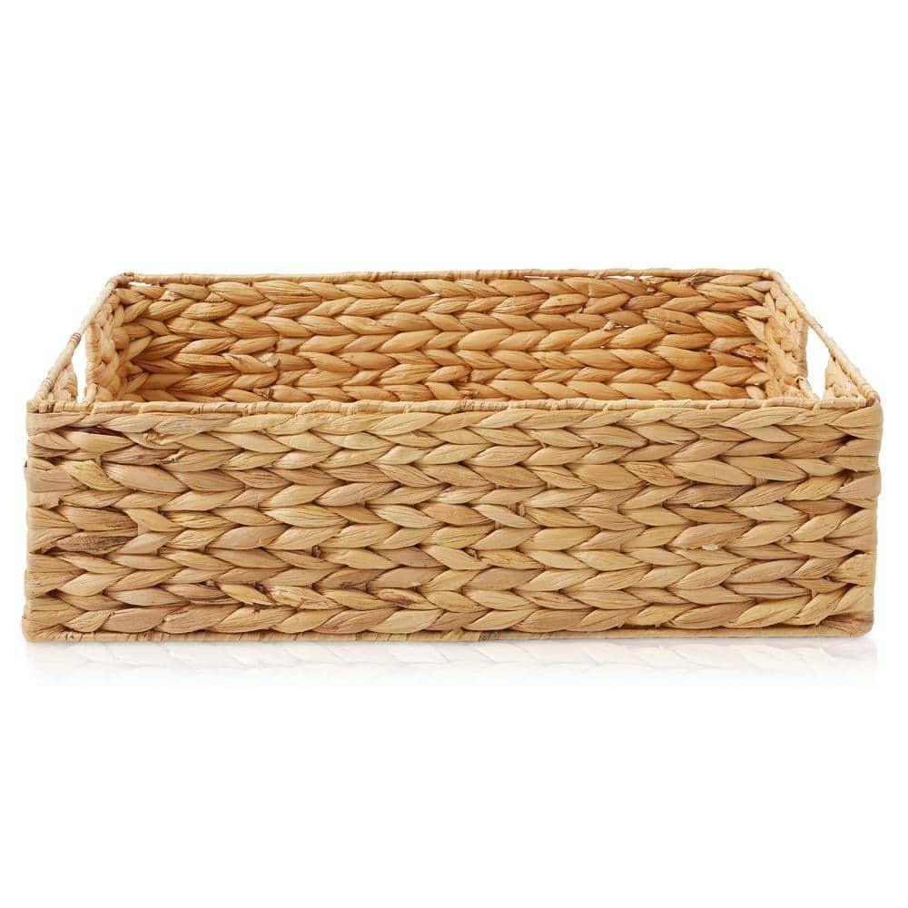 Casafield Casafield Pantry Baskets with Chalkboard Labels and Marker, 10"x13"x5" Storage Bins (Set of 4)