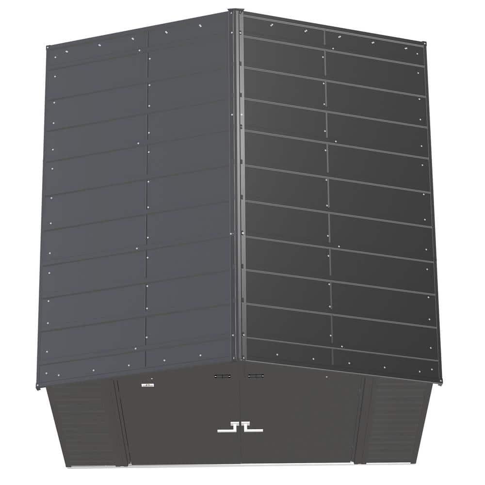 Arrow 8 ft. W x 8 ft. D Galvanized Steel Storage Shed