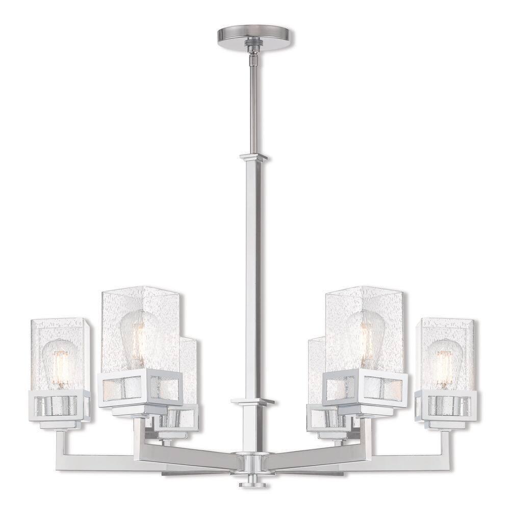 Livex Lighting Harding 6 - Light Chandelier in  Polished Chrome