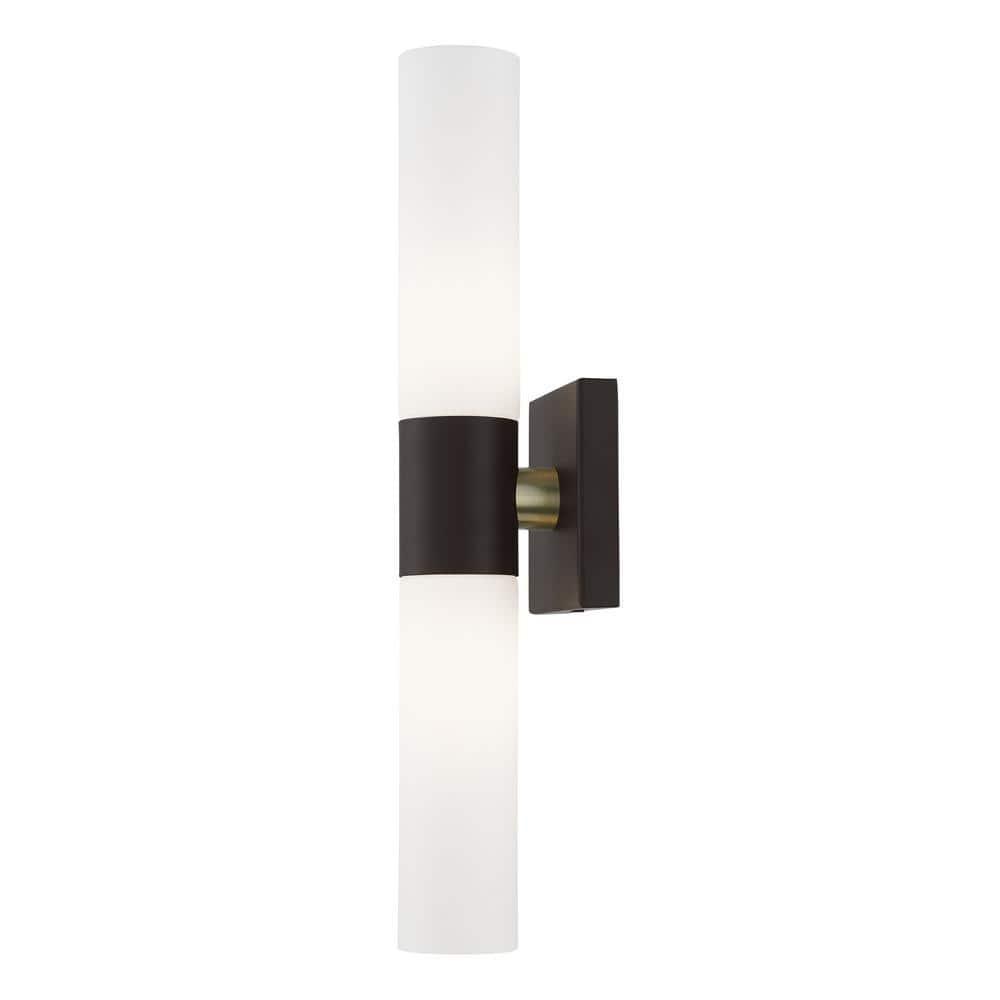 Livex Lighting Aero Bronze ADA 2-Light Vanity Sconce