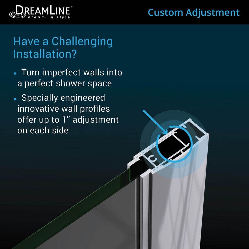 DreamLine Elegance-LS 27" W x 72" H Pivot Frameless Shower Door with ClearMax™ Technology SHDR-4327000-09