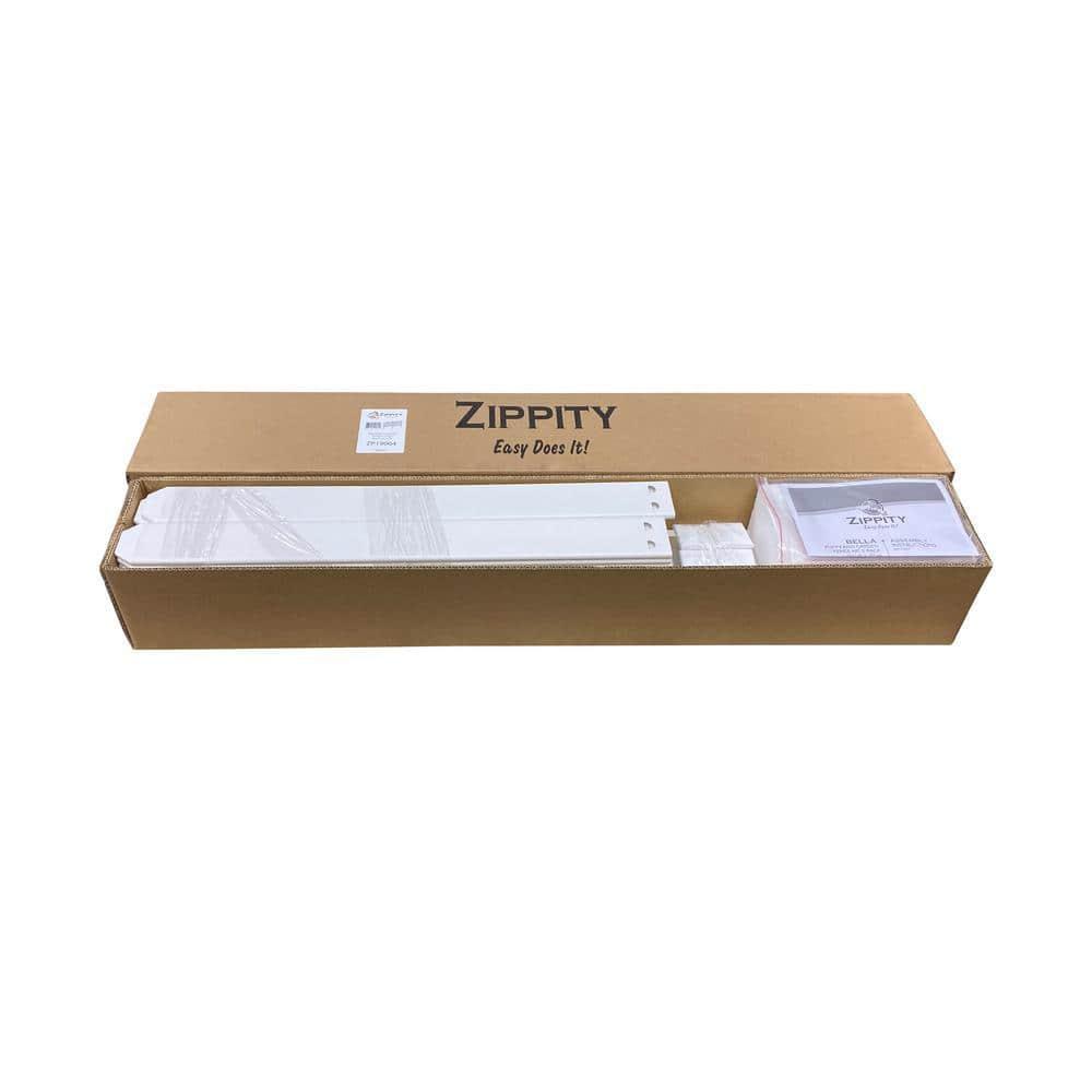 Zippity Outdoor Products 2.5ft H x 3.5ft W (2 Panels) No Dig Zippity Bella Puppy and Garden Fence Kit, No Dig Fence Panels, White Vinyl Fences for Dogs, Temporary Fence for Backyard, White Picket Fence Garden Border, ZP19064