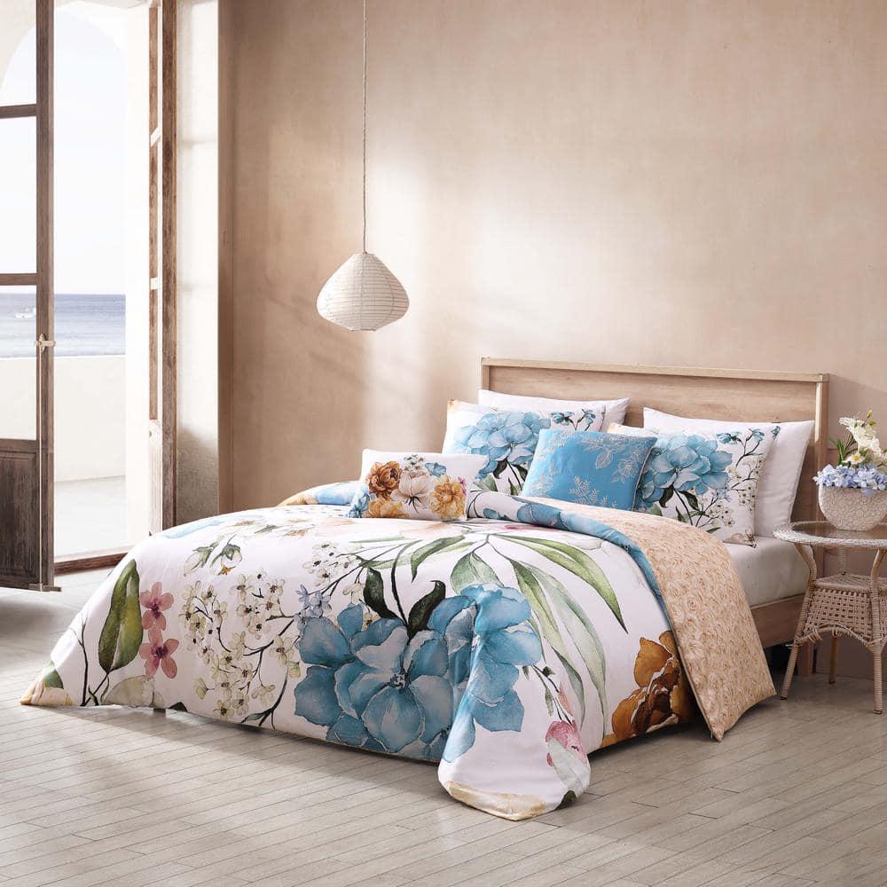 BeBeJan Bebejan Maia 100% Cotton Sateen 5 Piece Reversible Comforter Set