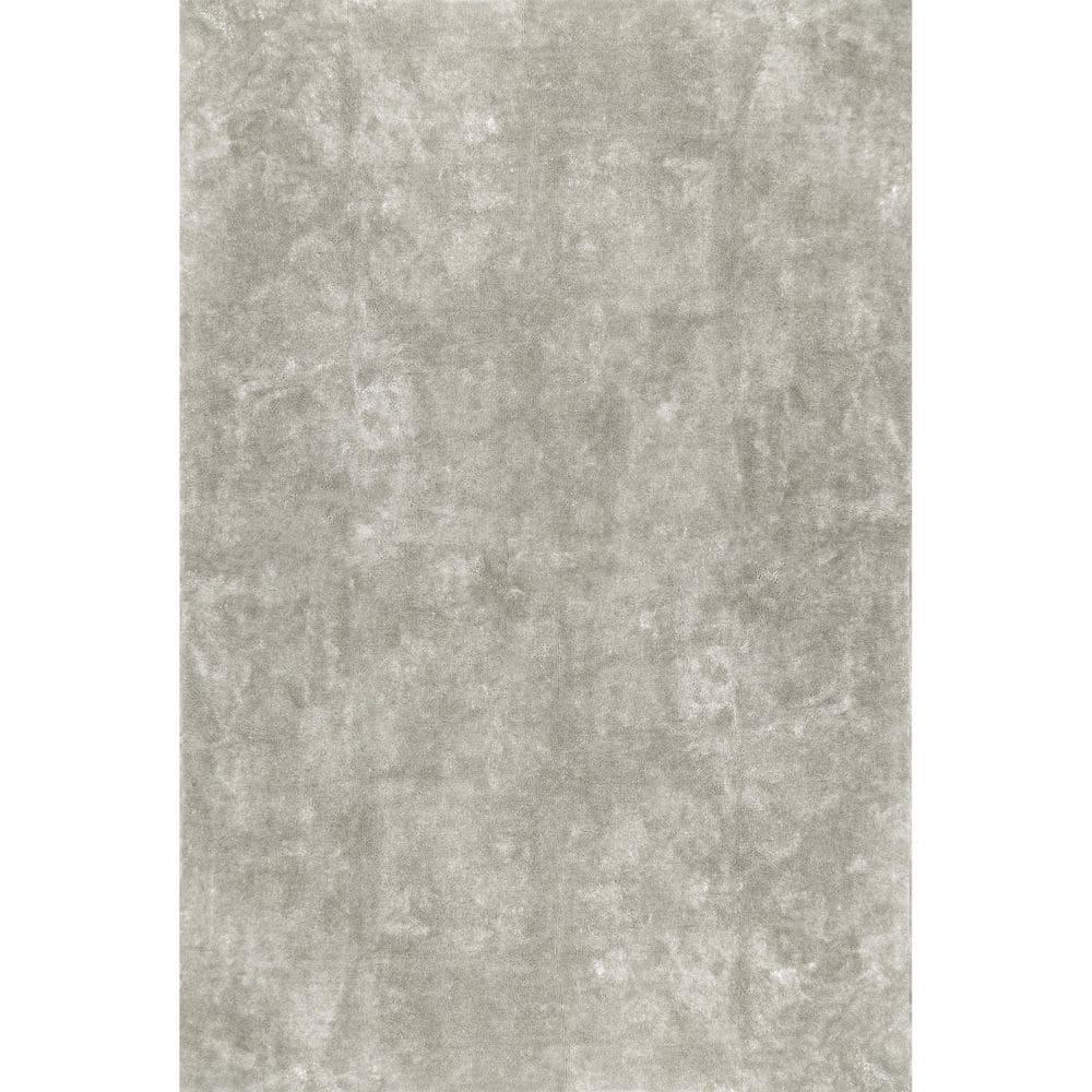 Nuloom Loni Cozy Plush Solid Pet Friendly Premium Machine Washable Shag Area Rug, 5' x 8', Beige